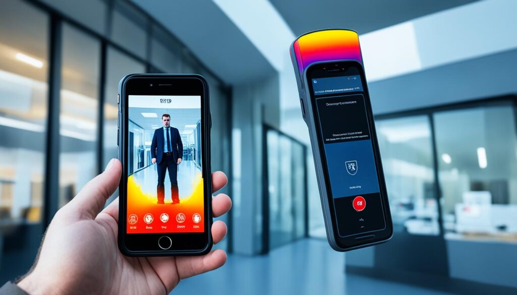 telefon z kamerą termowizyjną