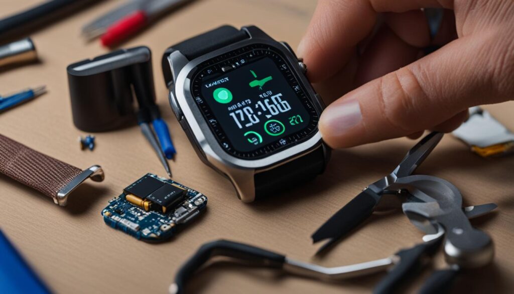 wymiana baterii smartwatch