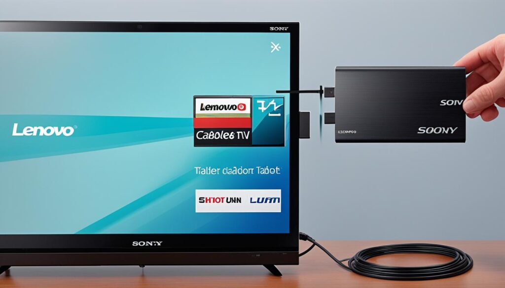 Podłączenie tabletu Lenovo do telewizora Sony przez USB Podłączenie tabletu Lenovo do telewizora Sony przez USB