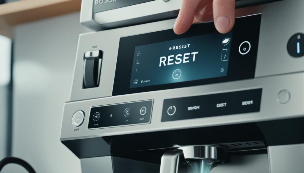 przygotowanie ekspresu Bosch po zresetowaniu