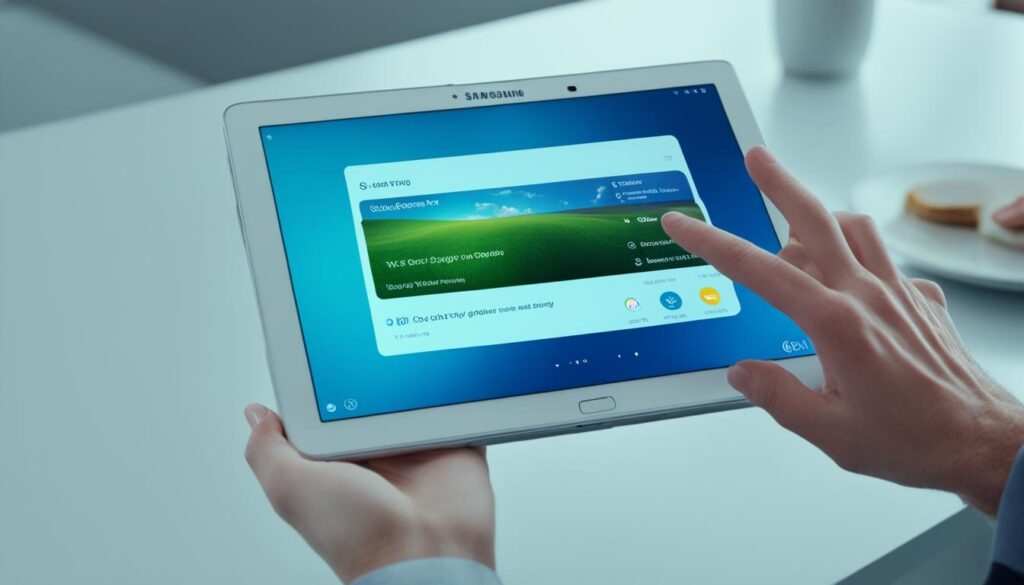 sposób robienia zrzutu ekranu na tablecie samsung