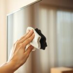 jak wyczyścić ekran telewizora