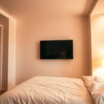 Na jakiej wysokości telewizor w sypialni