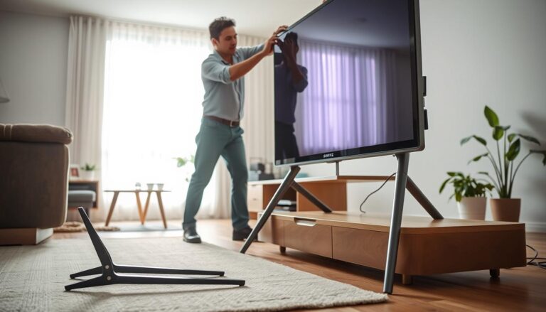 Jak zamontować nóżki do telewizora Samsung
